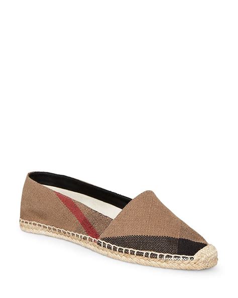 ruelala burberry house check espadrille|Burberry Women's Hodgeson House Check Espadrille Flats.